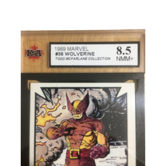 Wolverine 1989 Marvel The Todd McFarlane Collection Card #36 ksa 8.5 NMM - Picture 2 of 7